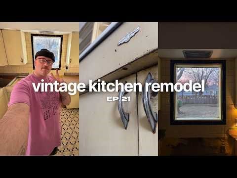 vintage kitchen restoration: demo day, painting metal cabinets, deep cleaning