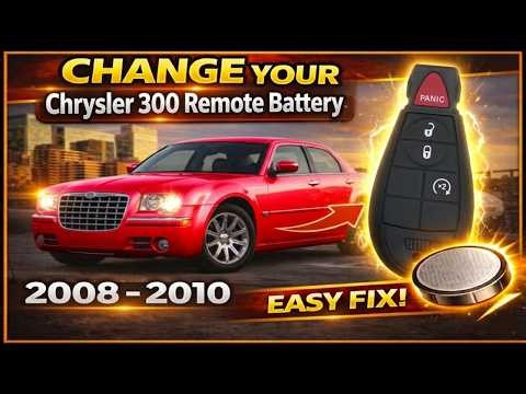 How to Replace 2008-2010 Chrysler 300 Key Fob Battery (4-Button Remote) CR2032 Battery