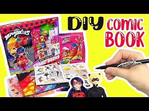 Miraculous Ladybug and Cat Noir Make Your Own DIY Comic Book Activity Kit! Learn to Draw