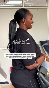 Charlotte Nankunda Kainerugaba at Nakasero World Blood Donor Day