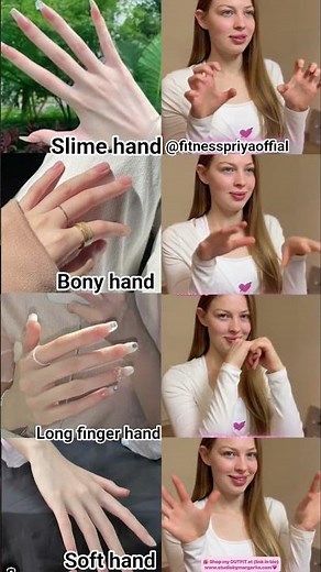 4 Types of Hands ✋ Which One is Yours? 😍 Slim, Bony, Long Fingers or Soft?