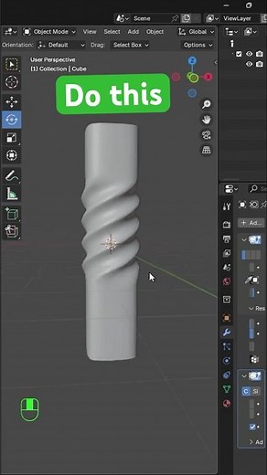How to twist objects in blender. everyday blender tips#3dblender #blendertutorial #aniverse