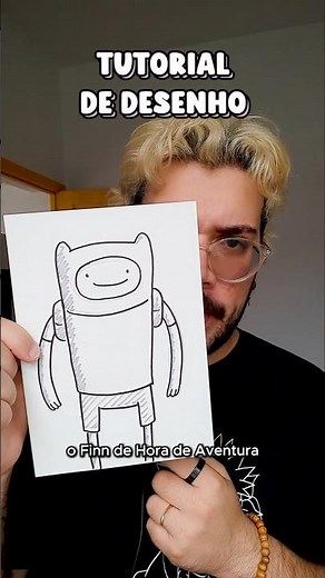Flavor tutorial on how to draw Finn from Adventure Time #tutorial