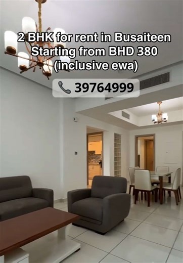 Fully furnished 2 bedroom apartment for rent in Bahrain (Busaiteen) located next to King Hamad University Hospital and RCSI starting from BHD 380 /- inclusive Ewa. Direct highway access to Bahrain International Airport, Amwaj islands, Marassi mall & beach, Central Manama, and Muharraq Souq. Building Features: •⁠ ⁠Swimming pool •⁠ ⁠GYM •⁠ ⁠Party hall •⁠ ⁠Car parking •⁠ ⁠House Keeping For viewing Call/WhatsApp 39764777 #bahrain #apartmentforrent #forrent #شقق_للايجار_البحرين #عقارات_البحرين