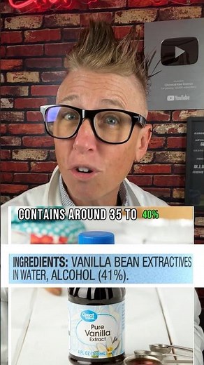 Drunk From Vanilla Extract 🥃🚓 #foodchemistry #shortsexcellence