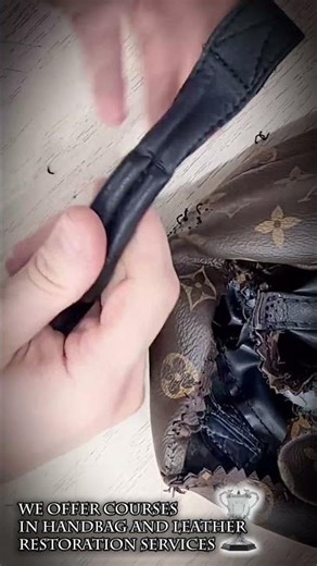 the backpack handle often stretches