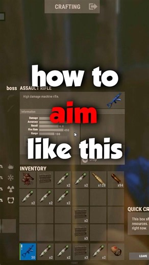 how to improve your aim in rust #rust #shorts