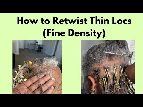 How to Retwist Thin Locs (Fine Density) Part 1
