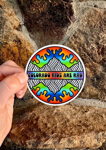 Colorado Kids Rad Mountain Sticker – Durable Vinyl Decal - Etsy