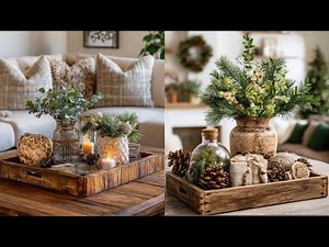 Cozy Farmhouse Christmas Decor | DIY Rustic Christmas Decor Using Natural Materials