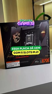 Poder absoluto para setups extremos!🔥 A Placa-Mãe MSI MEG X870E GODLIKE chegou para elevar o nível da sua máquina!🎮💨 ✅Com suporte ao socket AM5, memórias DDR5 ultrarrápidas e PCIe 5.0 para máxima velocidade, ela foi projetada para quem exige performance extrema.! 🔎Confira mais em visaovip.com #MSI #PlacaMae #GODLIKE #SetupGamer #DDR5 #visaovipinformatica #comprasparaguay | Visãovip Informática