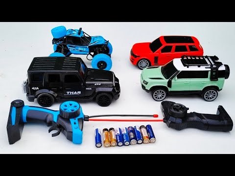 Unboxing 2.4Ghz Remote Control Thar 4X4, Rock Crawler , Defender car, and RC Toyota Fortuner