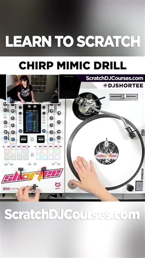 Skratch Society® | 🌬⚔️⚡️🔥☠️🕯👁SCRATCH WITH ME! 😻 Let's rock this 1-minute Chirp Practice Routine together! 🐤 🎼 This is a 2-BAR Q&A MIMIC DRILL — I scratch for... | Instagram