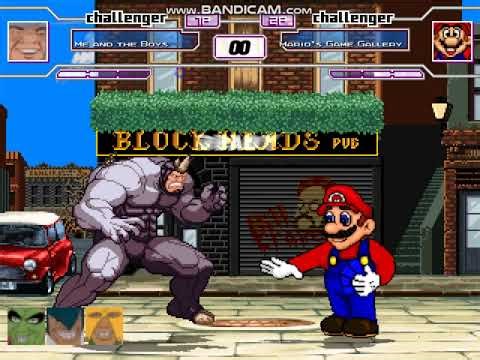 MUGEN: Me & The Boys (Me) vs Mario's Game Gallery
