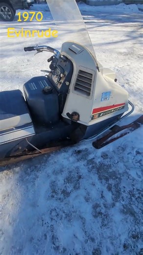 1970 Vintage Evinrude Skeeter snowmobile startup. #vintagesnowmobile #Evinrude #skeeter #snowmobile