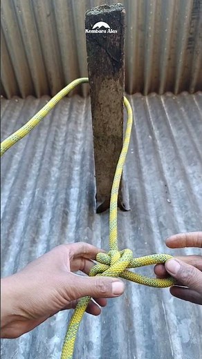 Easy Sliding Knot with an Alpine Butterfly Loop