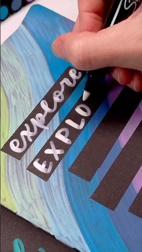 Exploring the new Sharpie Creative Marker colors!! ✨✨✨ #handlettering #journaling #calligraphy