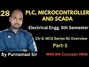 #28 PLC, MICROCONTROLLER & SCADA | Ch-3 : MCS Series-51 Overview @PolytechnicPathshala