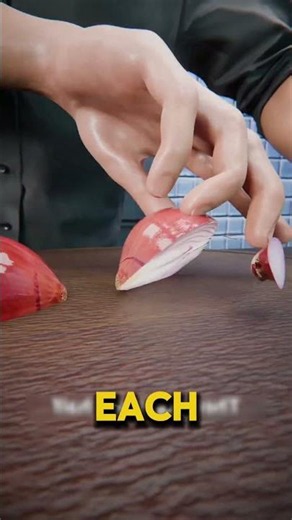The Best Way to Cut an Onion Without Tears! 🧅😲 | Easy Kitchen Hack