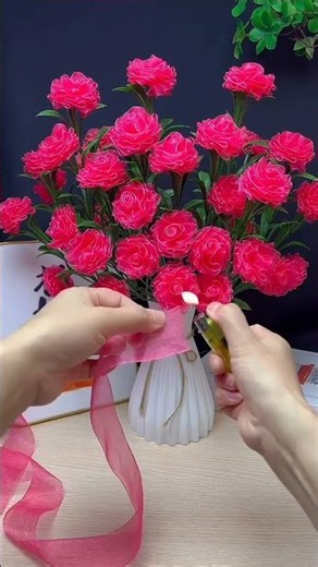 🌹Flower Design Using Gel Pens #short #viral #flower