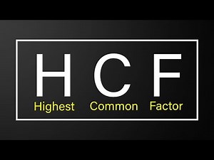 HCF| Highest Common Factor| Cross Division and prime Factorisation Method|