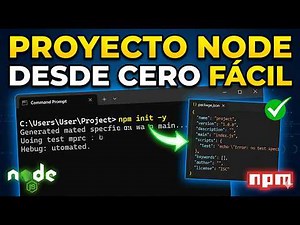 Como inicializar un proyecto Node js (PASO A PASO FÁCIL)