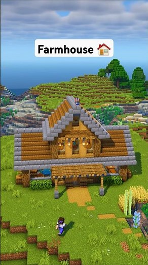 Minecraft Survival Farmhouse 🏠 #minecraft