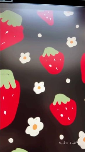 My Coffee Cup Matches My Strawberry Pattern | Mini Studio Vlog
