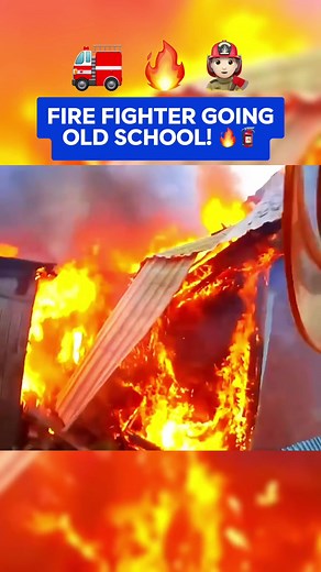 Old school fire fighter! 🔥 #firefighting #firefighter #firefightersoftiktok #firefighters #firedepartment