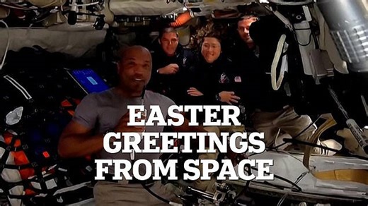 Artemis crew sends Easter greetings to Earth