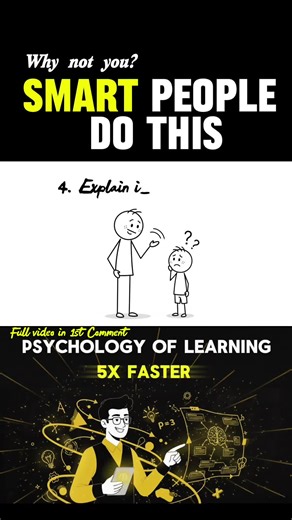 The Casual CEO on Instagram: "Learn Anything Faster by Teaching It Like a Baby If you really understand something, you should be able to explain it to a baby. No big words. No shortcuts. No pretending. When you try to explain it simply, your brain exposes the gaps. That’s where real learning happens. If you get stuck while explaining — that’s the part you need to relearn. Do this, and learning becomes faster, clearer, and permanent. This one habit alone can change how quickly you pick up any ski