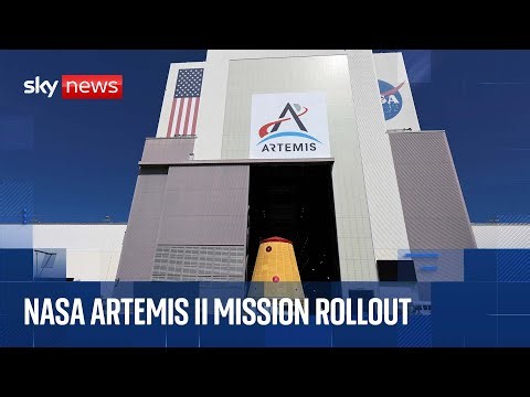 NASA's Artemis mission begins as mega-rocket is rolled onto launch pad | Full coverage
