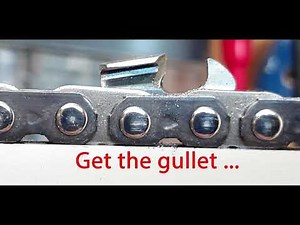 Get the gullet on a Stihl RSL square ground chain