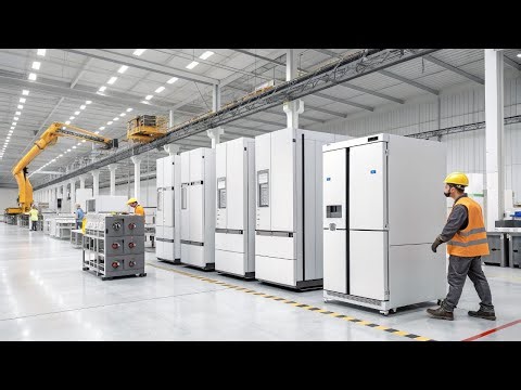 Inside a Massive Refrigerator Factory | Step-by-Step Manufacturing Process in 4K HDR | Factory Realm