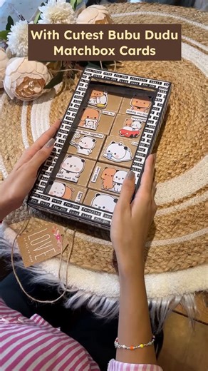 The Craft Gallery ™ on Instagram: "Comment “LINK” for details & price💌 These Bubu Dudu Matchbox Cards are the cutest thing you’ll see today! 😍✨ 🎉 Handmade Happiness in a Box! These 10 cuties come in a fancy box! . . . Order Now!!! Link in Bio🥰 . #HandmadeCards #BubuDudu #MatchboxCards #CuteCards #valentinematchbox [ CardsofInstagram FancyBox cutecards GiftIdeas SmallBusinessLove SupportLocalArtists UniqueGifts smalllittlethings InstaReel greetingcards valentine gift ]"