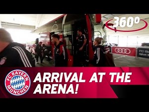 Arrival at the Allianz Arena in 360° | FC Bayern