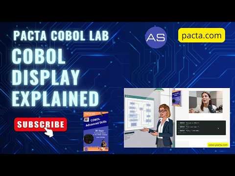 COBOL DISPLAY explained: your first output in seconds