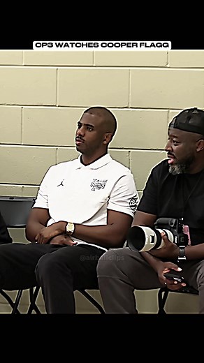 CP3 Watching Cooper Flagg Highlights