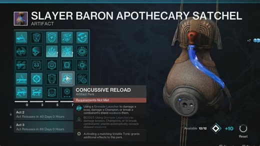 Destiny 2 artifact perks for Episode Revenant Act I