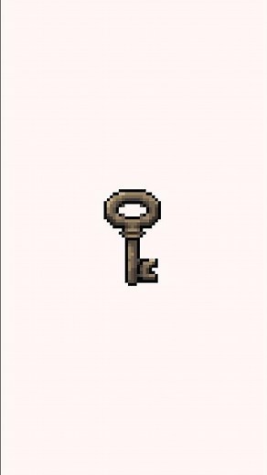 Skeleton key 🔑 pixel art made in Aseprite