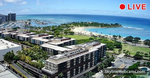 【LIVE】 Webcam Honolulu - Ala Moana | SkylineWebcams