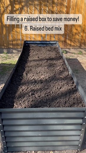 Save money by using the hugelkultur method to fill raised garden boxes. #utahgarden #raisedbedgarden #gardening #garden #hugelkultur