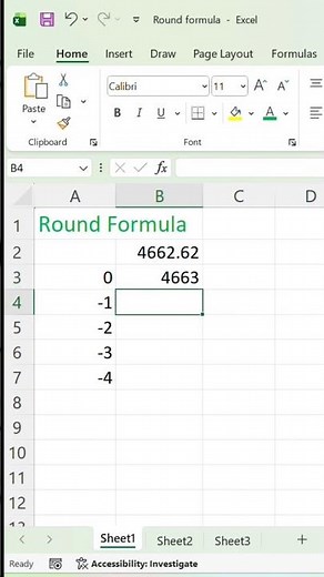 Round Formula In Advance Excel #round #accounts #excel #india
