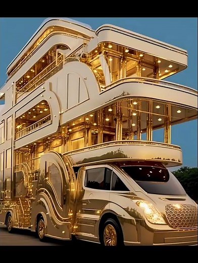 Golden Luxury Motorhome Tour | Ultra Expensive RV 2026 🚐✨