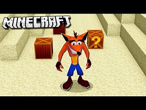 ¡INCREIBLE! MINECRAFT MAPA de CRASH BANDICOOT y MODS [REVIEW y GAMEPLAY]