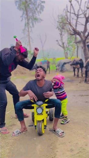 आज तो मैंने भी चाचा को पीट दिया 😂😂#shortsfeed #funny #shorts