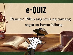 FILIPINO E-QUIZ