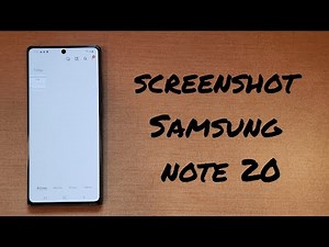 Screenshot on Samsung note 20