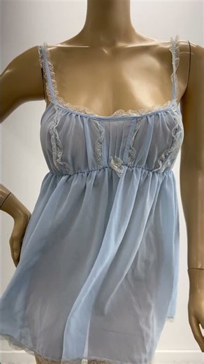 See through Victoria’s Secret babydoll milk made nightie #vintagelingerie