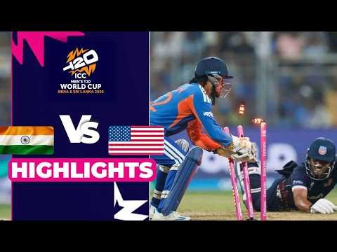 India vs USA T20 World Cup Highlights LIVE: India Win by 29 Runs | Suryakumar's Heroic 84* Rescues